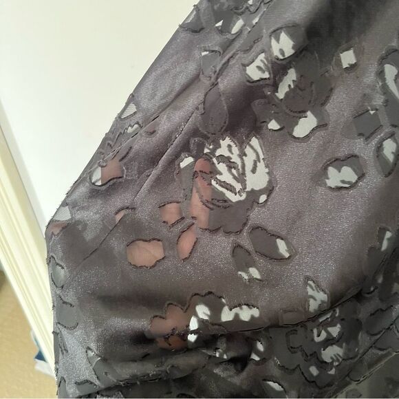 Victoria's Secret VTG Gold Label Black Roses Peekaboo Mesh Negligee Slip Dress - Picture 10 of 16